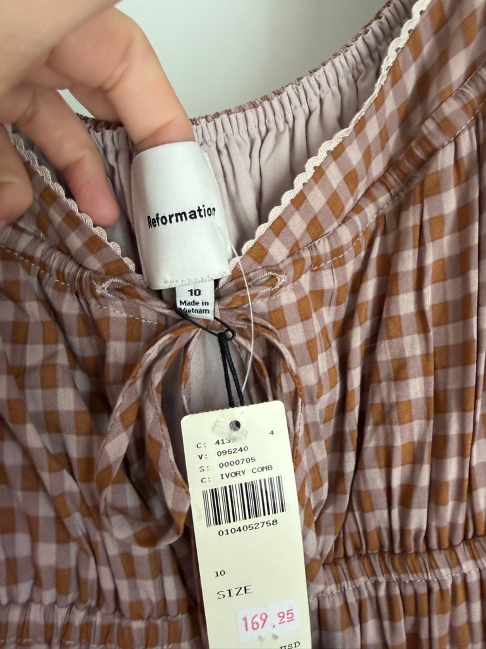 Reformation Rhett gingham Dress - Picture 7 of 7